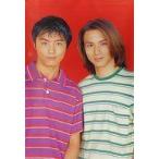 中古ポスター ポスター KinKi Kids(赤背景/ボーダーシャツ) 1997年