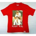 中古Tシャツ(男性アイドル) KinKi Kids Tシャツ レッド フリーサイズ 「K