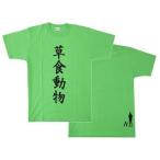 中古Tシャツ(キャラクター) H.月島(草食動物) 四字熟語Tシャツシャツ ライトグリーン 女性用フリーサイズ 「ハイキュ