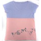 中古Tシャツ(女性アイドル) Perfume バイカラーTシャツ ピンク×紫 レディースサイズ 「Perfume 3r