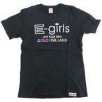中古Tシャツ(女性アイドル) E-girls ツアーTシャツ ブラック Mサイズ 「E-girls LIVE