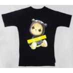 中古Tシャツ(男性アイドル) レトルト ビッグTシャツ ブラック(茶クマ) レディースサイズ 「『LEVEL.4 in