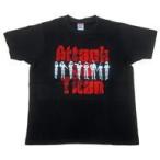 中古Tシャツ(キャラクター) 集合 Tシャツ ブラック Mサイズ 「進撃の巨人 Attack on T