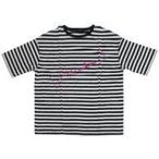 中古Tシャツ(男性アイドル) [Alexandros] ボーダーTシャツ(プリント：ピンク) ブラック×ホ