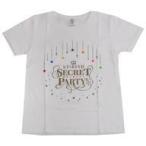 中古Tシャツ(キャラクター) ロゴ Tシャツ ホワイト×ゴールド レディースMサイズ 「うたの☆プリン