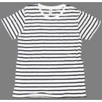 中古Tシャツ(男性アイドル) 下野紘 ボーダーTシャツ ホワイト×ブラック Mサイズ 「下野紘 リーディング＆ミニ