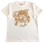 中古Tシャツ(キャラクター) Future is HELL Tシャツ バニラホワイト×ゴールド メンズサイズ 「magodesu