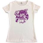 中古Tシャツ(キャラクター) Future is HELL Tシャツ バニラホワイト×パープル レディースMサイズ 「mago