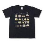 中古Tシャツ(キャラクター) B柄(お寿司) ボトルTシャツ ブラック レディースフリーサイズ 「すみっコぐらし」