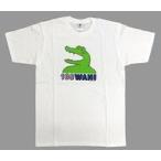 中古衣類 ワニ ハハハTシャツ ホワイト Mサイズ 「100日後に死ぬワニ 100ワニ追