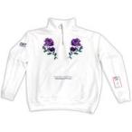 中古衣類 逢坂壮五 SOGO OSAKA Half zip sweat shirts ホワイト フリーサイズ 「アイ
