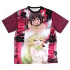 中古衣類 エルマ＆ミルキー 描き下ろしフルグラフィックTシャツ パープル メンズLサイズ 「異種族レビュアーズ」