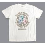 中古衣類 チノ＆ティッピー＆マヤ＆メグ Tシャツ ホワイト メンズLサイズ 「ご注文はうさぎですか? BLOOM×しま