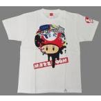 中古衣類 スーパーキノコ フェスTシャツ ホワイト Mサイズ 「Splatoon2(スプラトゥーン2)×スーパーマリ