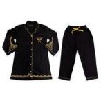 中古衣類 ナイトレイブンカレッジ校章式典服デザイン 巾着付きパジャマ ブラック Mサイズ 「ディズ