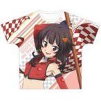 中古衣類 めぐみん レースクイーンver. 描き下ろしイラスト フルグラフィックTシャツ レッド ユニセック