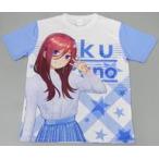 中古衣類 中野三玖 フルグラフィックTシャツ ホワイト×ブルー フリーサイズ 「五等分