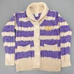 中古衣類 一ノ瀬トキヤ “ME TIME”ルームウェア ケーブルニットボーダーカーディガン