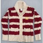 中古衣類 黒崎蘭丸 “ME TIME”ルームウェア ケーブルニットボーダーカーディガン ワ