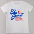 中古衣類 BLUE ENCOUNT ロゴTシャツ ホワイト×ブルー Mサイズ