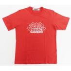 中古衣類 西畑大吾 コットンクルーネックTシャツ(半袖) レッド Mサイズ 「GU×なにわ男子」