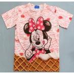中古衣類 ミニーマウス アイスクリーム Tシャツ ピンク Mサイズ 「ディズニー」 東京ディズニーランド限