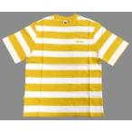 中古衣類 BTS(防弾少年団) ストライプTシャツ イエロー×ホワイト Sサイズ 「Butter」 リリース記念グッズ