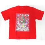 中古Tシャツ 百田夏菜子(ももいろクローバーZ) ももクリ2011-2021 イラストTシャツ レッド Lサイズ 「も