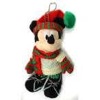 中古ぬいぐるみ ミッキーマウス ぬいぐるみバッジ 「クリスマス・ファンタジー2008」 東京ディズニーランド限定