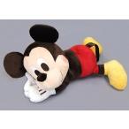 中古ぬいぐるみ ミッキーマウス メガジャンボ赤いほっぺのふんわり寝そべりぬいぐるみ 「ディズニー」