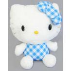中古ぬいぐるみ キティ(ブルー) ギンガムチェックドールGJ 「ハローキティ」