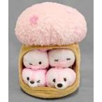 中古ぬいぐるみ ドナルドダック＆デイジーダック＆チップ＆デール チェリーツリーハウスセット ぬ
