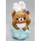 中古ぬいぐるみ チャイロイコグマ ぬいぐるみ お花畑の小さな子うさぎテーマ 「リラックマ」 リラックマストア限定