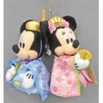 中古ぬいぐるみ ミッキーマウス＆ミニーマウス(ひなまつり2019) ぬいぐるみバッジセット 「ディズニー」 東京ディズニーリゾ