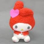 中古ぬいぐるみ マイメロディ(レッド) ふわふわマイメロディとクロミぬいぐるみ -おそろいのハート- 「マイメロディ」