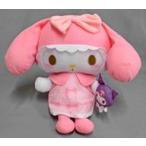 中古ぬいぐるみ マイメロディ ガーリーピンク BIGぬいぐるみ -クロミと一緒- 「マイメロディ」