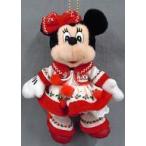 中古ぬいぐるみ ミニーマウス ぬいぐるみバッジ 「ディズニー・クリスマス2019」 東京ディズニーシー限定