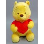 中古ぬいぐるみ くまのプーさん 赤いほっぺ メガジャンボハートぬいぐるみ 「くまのプーさん」