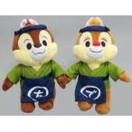 中古ぬいぐるみ チップ＆デール(和菓子職人) 2体セット プラッシュ(ぬいぐるみ) 「ディズニー」 ディズニーストア限定