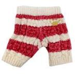中古ぬいぐるみ ”ME TIME” ルームウェア ケーブルニットボーダーパンツ(ロッソ/一十