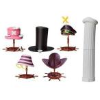 中古ペットボトルキャップ 全6種セット 「ONE PIECE -ワンピース- H.A.T. ドリンクキャップ 〜冒険の夜明