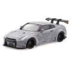 中古ミニカー 1/64 LB★WORKS Nissan GT-R R35 GTウイング 右ハンドル(メタルグレー) [MGT00003-R]