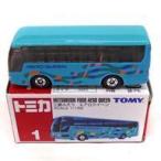 中古トミカ 1/156 三菱ふそう エアロクイーン(エメラルドグリーン/赤箱/中国製/TOMY青字) 「トミカ No.1」