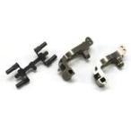  б/у радиоконтроллер aluminium передний ступица carrier set (L,R/16*/ gun металлик /MP9) [IFW436B]