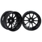  б/у радиоконтроллер соревнование колесо VR10( черный, офсет 10mm,2 штук ) [RW-VR10K1]