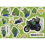 中古シール・ステッカー ワニ(バイク) シール 「100日後に死ぬワニ 100ワニ追悼 POP UP SHOP
