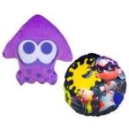 中古クッション・抱き枕・本体(キャラクター) イカ(ネオンパープル) リバーシブルクッション 「Splatoon2(スプラトゥーン2)」