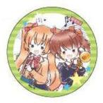 中古バッジ・ピンズ 美琴＆亜里沙 「生活向上委員会!シリーズ 缶バッジ 01グラフアートデザイン」