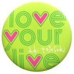 中古バッジ・ピンズ(女性) 豊崎愛生 缶バッジ(love your live/黄緑) 「豊崎愛生 ファ