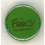 中古バッジ・ピンズ(男性) TM NETWORK バッジ(緑) 「オフィシャルファンクラブ TIMEMACHINE CAFE」 継続